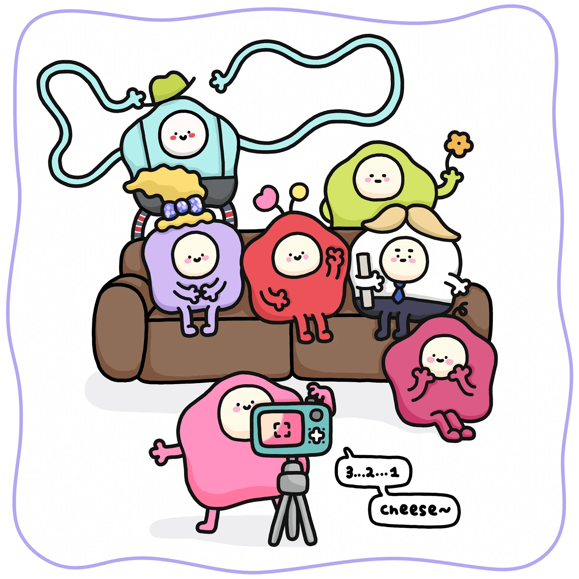 Little team with a cozy dream