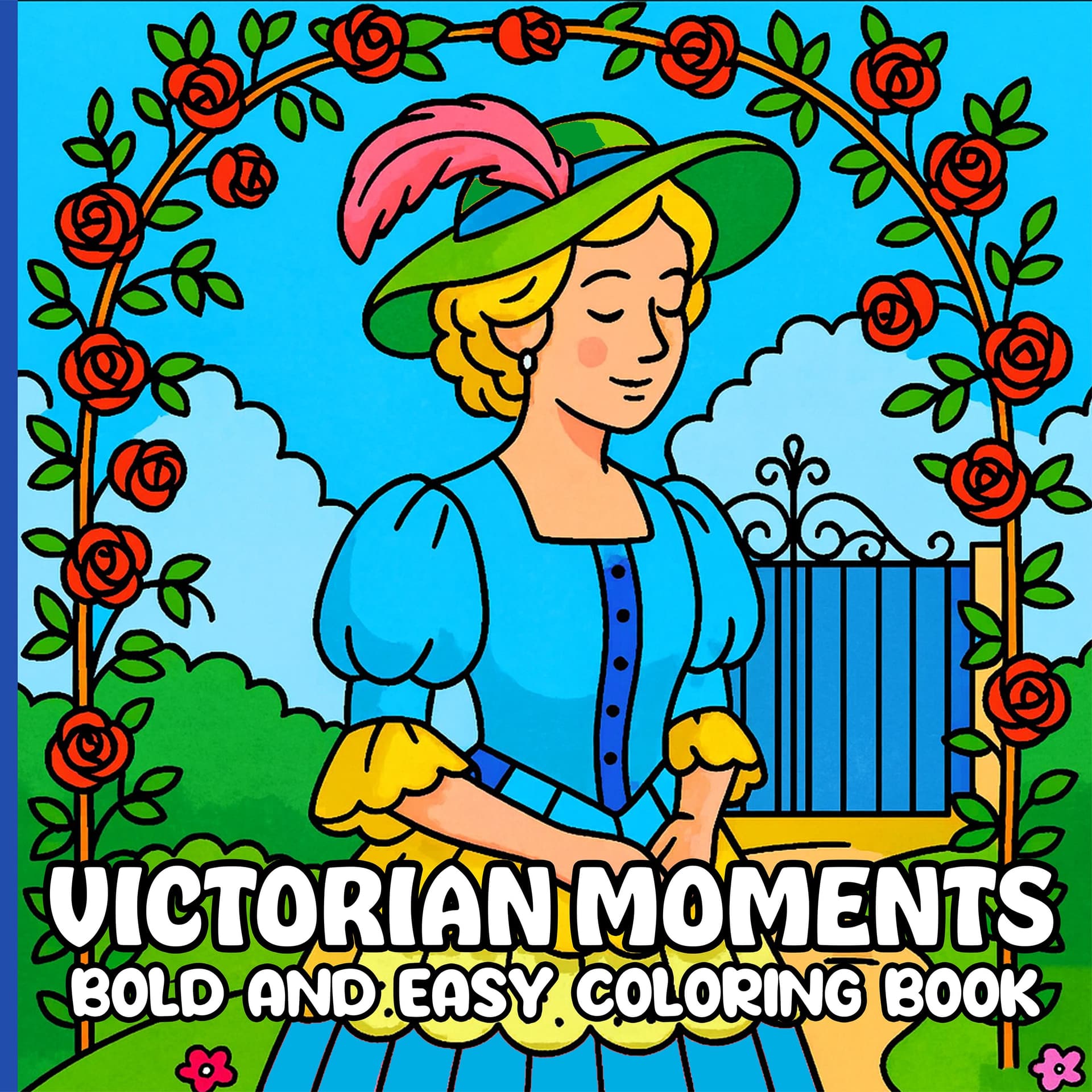 Victorian Moments Bold and Easy Coloring Book