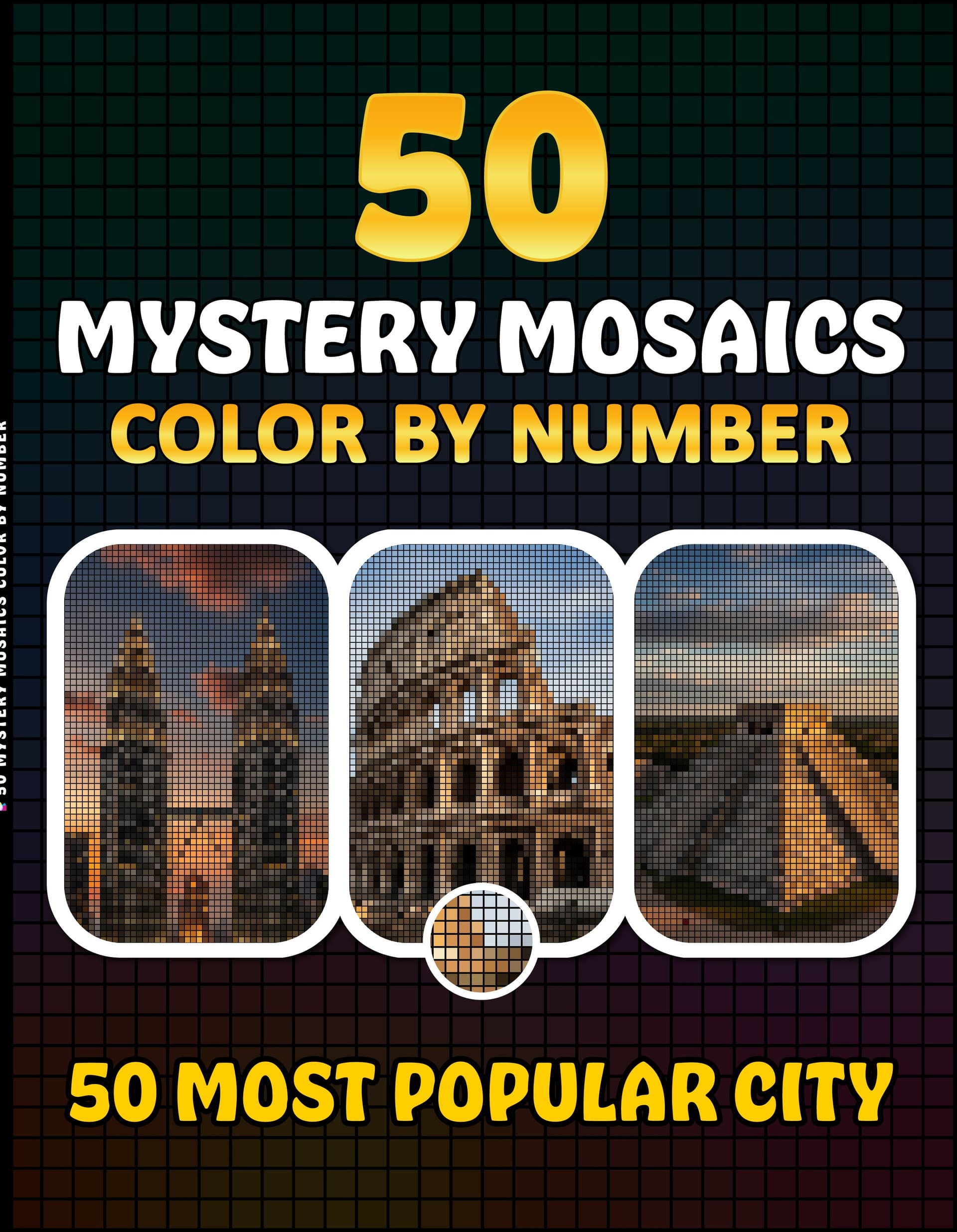 50 Most Popular City Mystery Color by Number