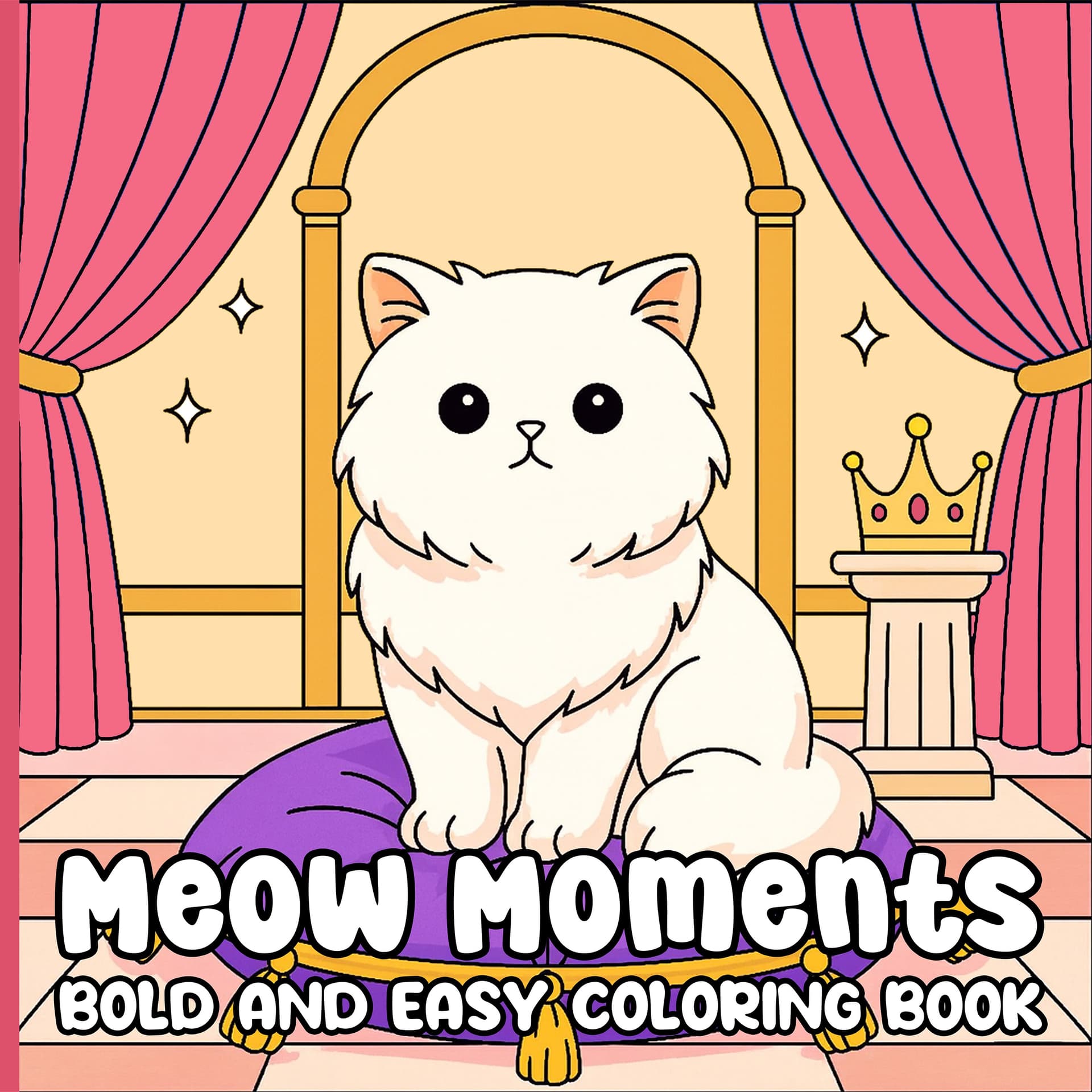 Meow Moments Bold and Easy Coloring Book