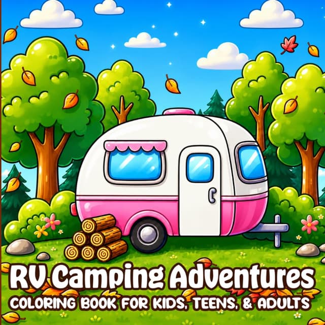 RV Camping Adventures Coloring Book for Kids, Teens & Adults
