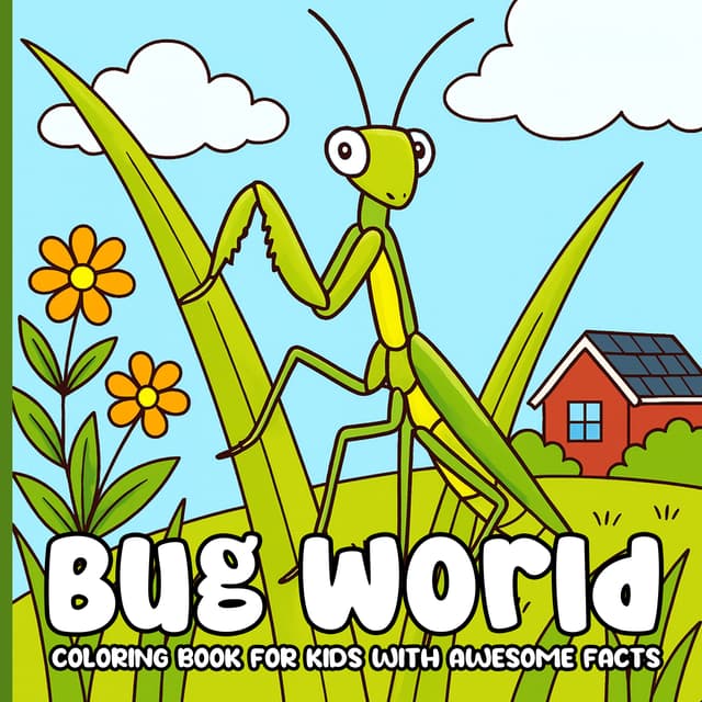 Bug World Coloring Book for Kids With Awesome Facts: A Fun Bug Coloring Adventure Packed with Awesome Insect Facts